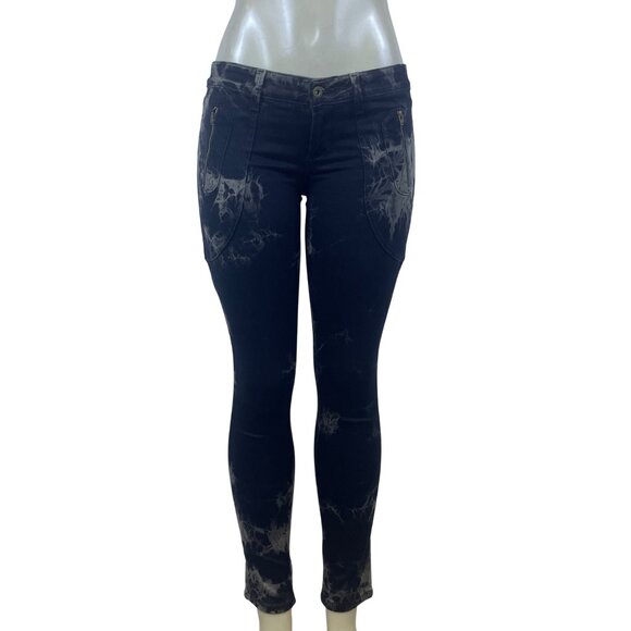 James Jeans  Black Tie-Dye Skinny Jeans Stylish Design - Picture 1 of 8
